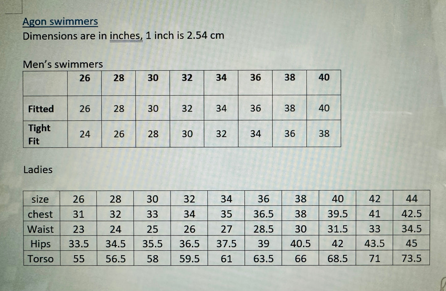 Ladies Swimmers Double Lined